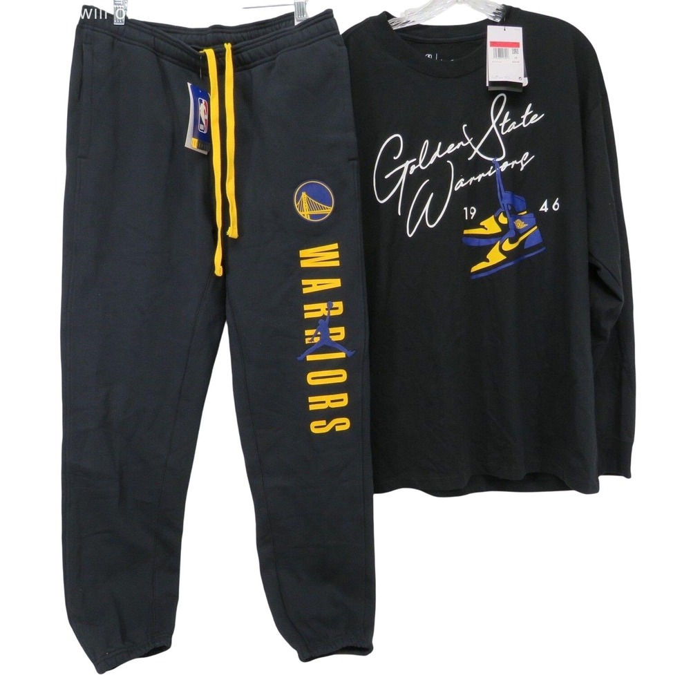 Nike Jordan Golden State Warriors Sweatsuit Set – Men's L NWT